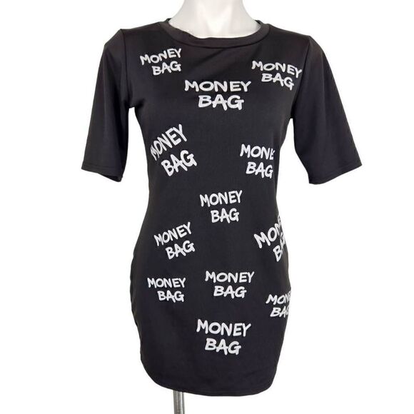 No Brand Dresses & Skirts - Boutique money bag black mini dress Size medium‎